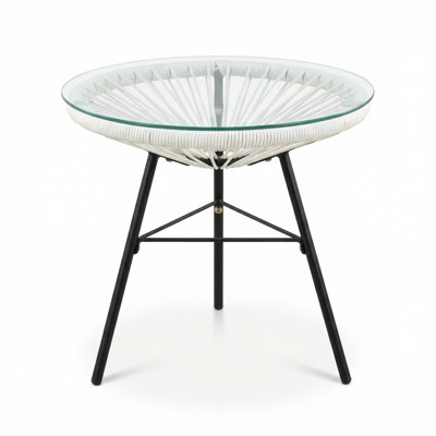 Table d'appoint en osier synthétique NUSA