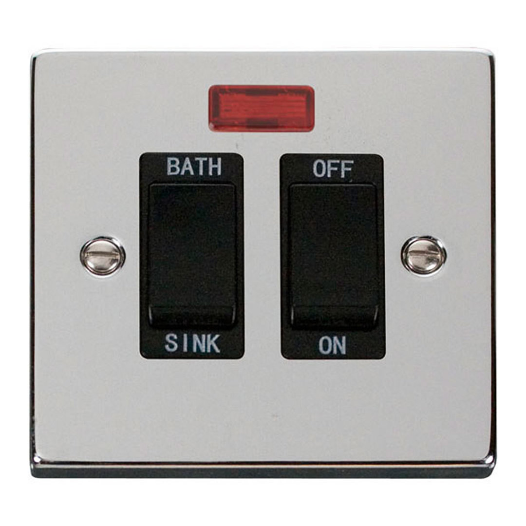 Polished Chrome 20A DP Sink/bath Switch