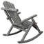 Chaise berçante grise en bois gris avec construction robuste, lattes de siège ergonomiques et impulsion à bascule lisse pour le jardin, le porche, la conception inspirée de la bûche de sapin à l'intérieur, soutien lombaire, rapide-1817037447