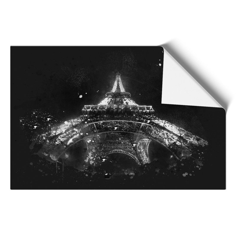 Eiffel Tower Vol.5 Paint Splash - No Frame Print, 42cm H x 59cm W x 0.1cm D