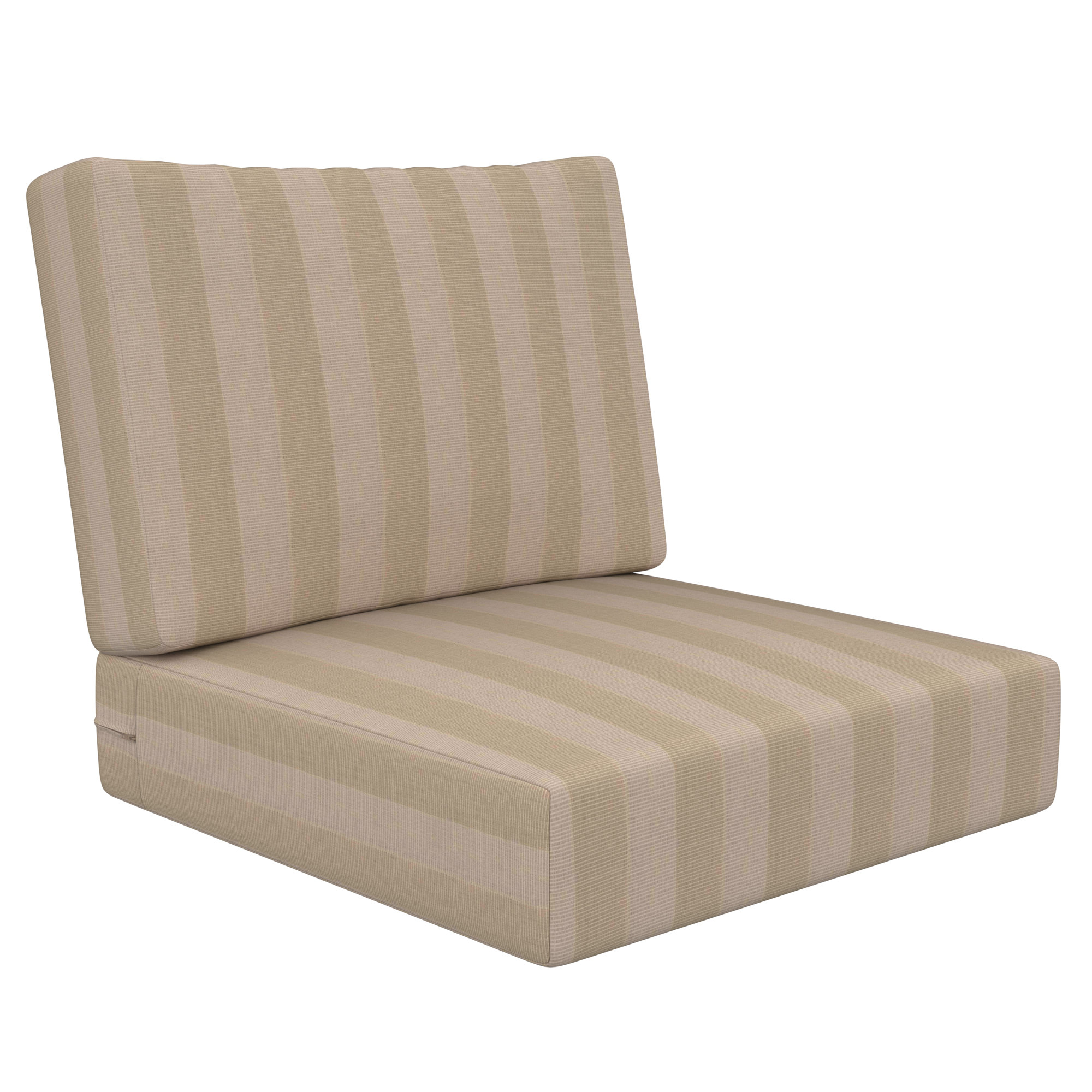 Lani Sunbrella Outdoor Lounge Chair Seat and Back Cushion Set, Expressive Sparrow