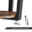 Ashtabula Circular End Table with Open Shelf-1185363313