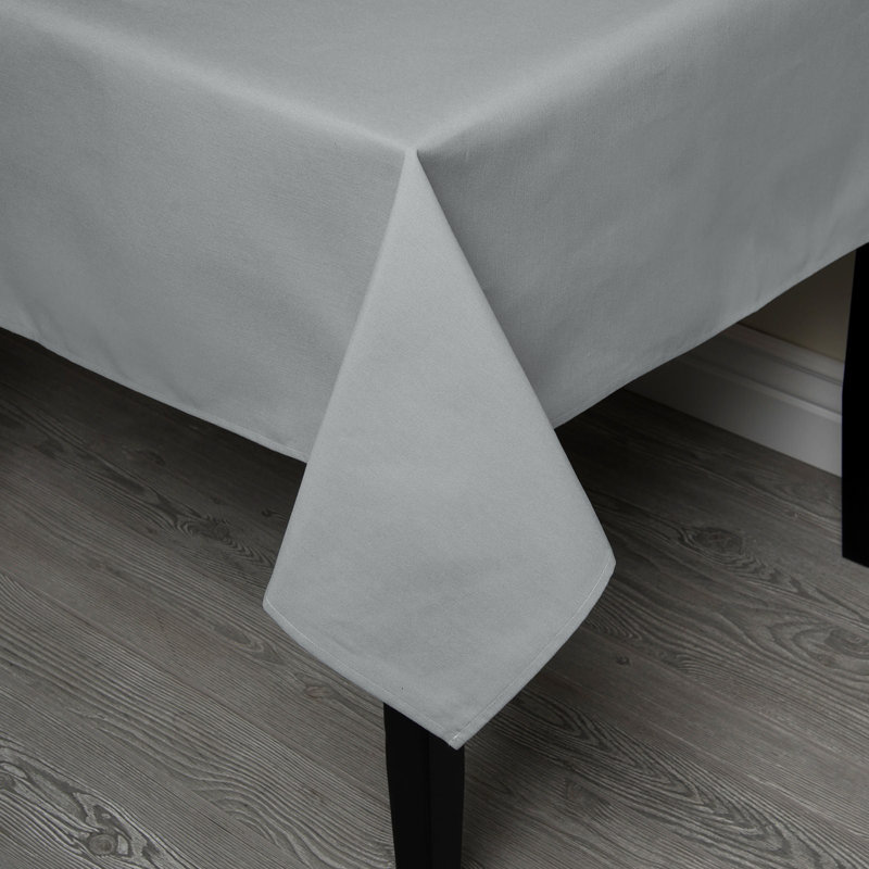 Caius Tablecloth, 84" L x 84" W, Gray