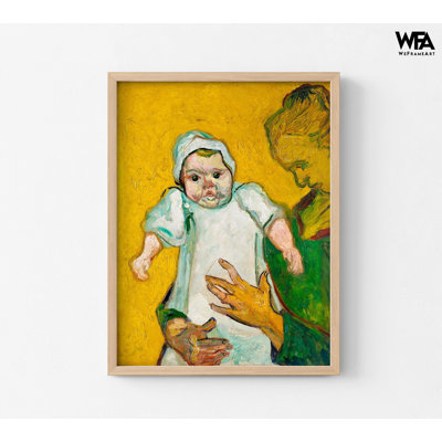 «Madame Roulin and Her Baby» par Vincent Van Gogh, maman et bébé, art mural, impression de bébé mignon, reproduction de peinture de chambre de bébé, décoration de chambre de bébé