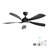 52 Inch Low Profile Ceiling Fan With Lights Remote Control,Quiet DC Motor For Patio Living Room-1461359554