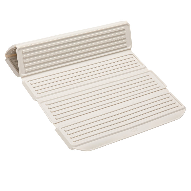 Tapis de séchage antidérapant Clorox KeptClean - Tapis flexible, pliable, durable et à séchage rapide, Crème, crème