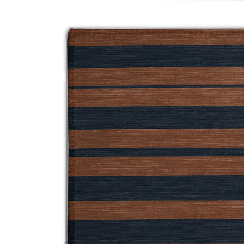 Tapis intérieur / extérieur gris HorizontalStripes, Rectangle 4pi x 6 pi