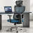 Ergonomic Office Chair With Adjustable Lumbar Support, Headrest And 3D Armrests, Ideal For Home, Office And Study Room Use