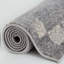 Ephesus Collection Living Room Rugs Bordered Design in Grey/Cream-105291556