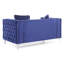 Causeuse chic en bleu