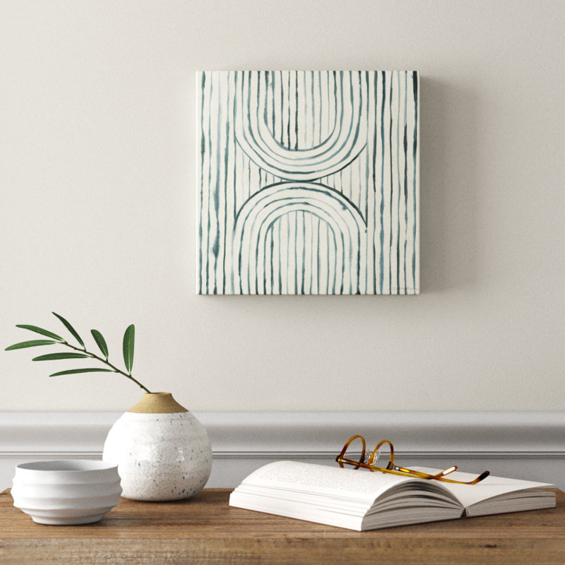 Gyrate II - Wrapped Canvas Painting, 30cm H x 30cm W x 3.8cm D