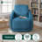 Lauren 30.3" Wide Velvet 360 Swivel Accent Chair with Pocket Coil Seat-886110001