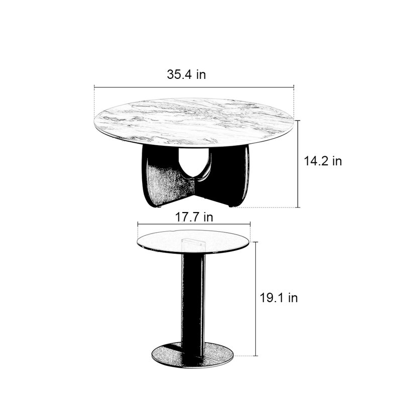 Table basse ronde