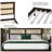 Bed With Rattan Headboard