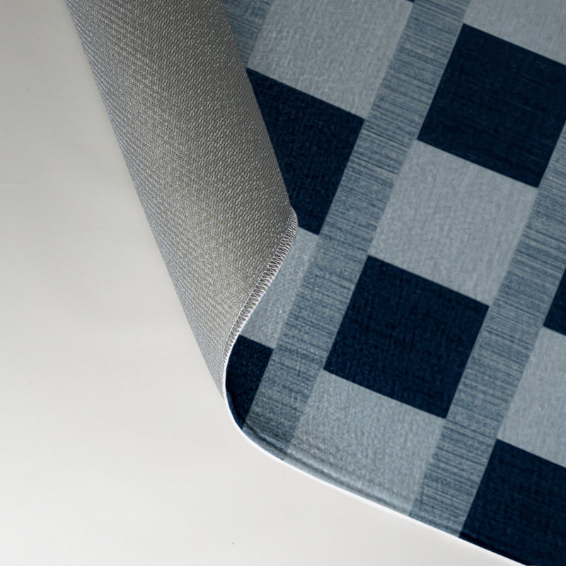 Tapis d'intérieur et d'extérieur à carreaux gris, Rectangle 9 pi x 12 pi