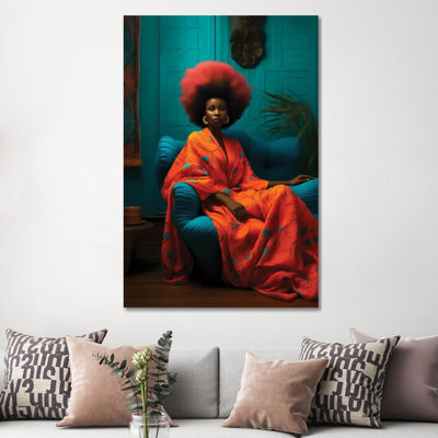 African High Fashion IX - Wall Art Print - Framed Canvas