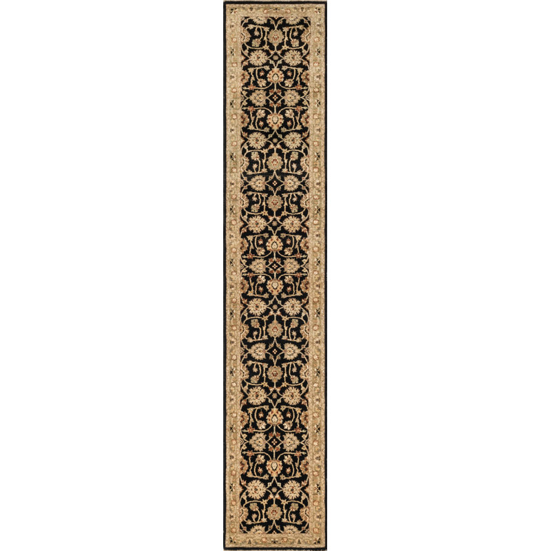 Wool Oriental Indoor Rug, Runner 2'6" x 24'