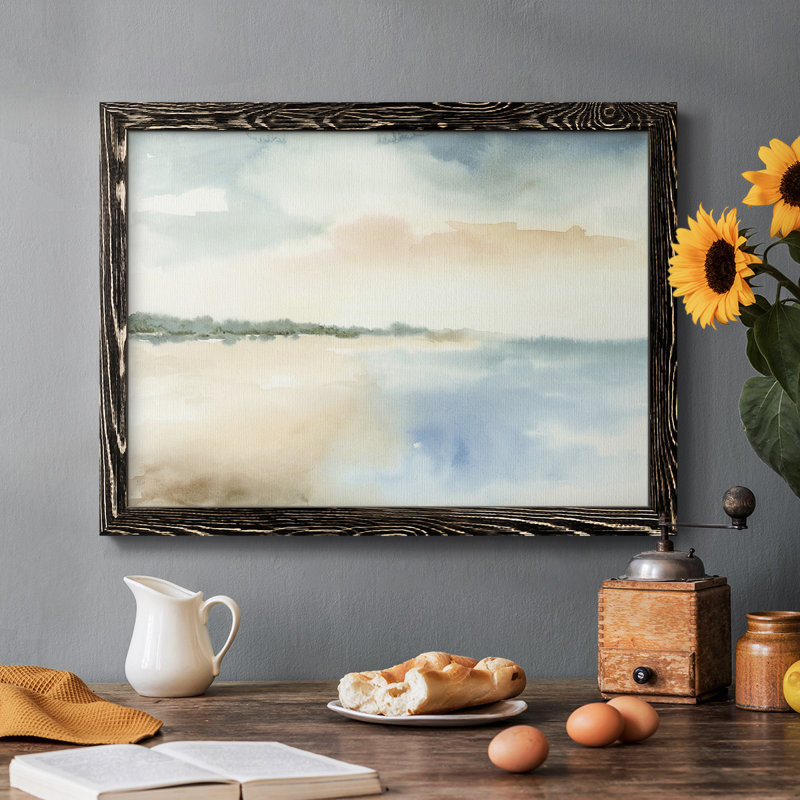 " Simple Sea ", 14" H x 20" W, Black