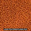 Tapis de couloir rouille orange brûlé à profil bas sur mesure-1713620647