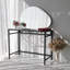 Élégant miroir mural abstrait, finition blanche, 35,4 x 23,6 x 0,5 pouces | Matériau 100% bois aggloméré, fixation murale | Parfait pour la décoration intérieure moderne, rehausse la lumière et l'espace, design élégant et fonctionnel-347939903