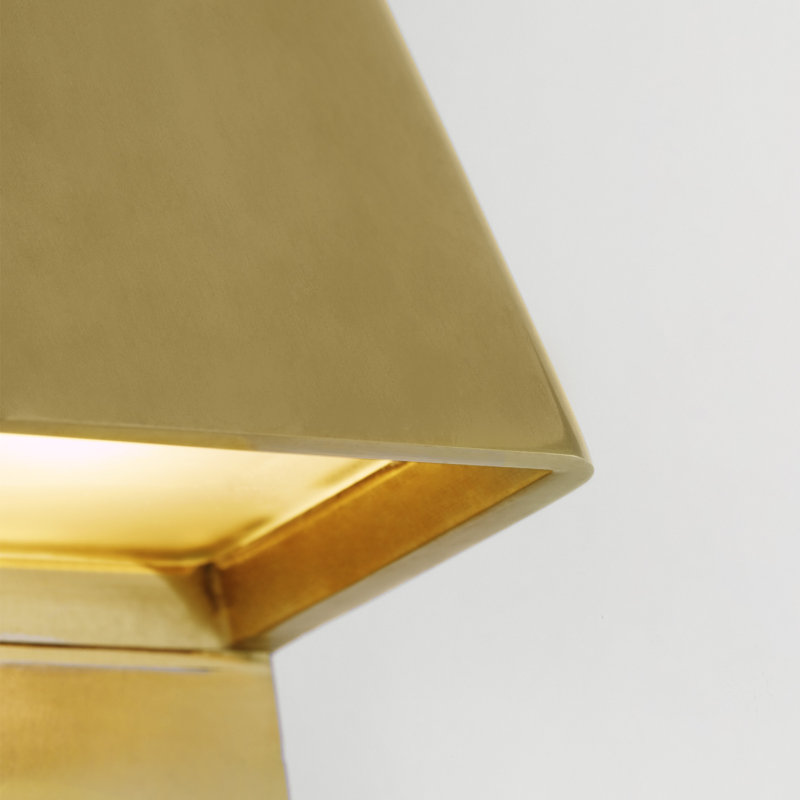 Froler LED Outdoor Sconce, Hand-Rubbed Antique Brass, 24" H x 2.4" W x 2.6" D, Hand-Rubbed Antique Brass