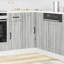 Kitchen Corner Base Cabinet Lucca High Gloss Engineered Wood-628651050
