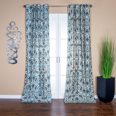 Harrell Semi Sheer Curtain Single Panel