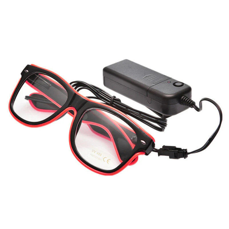 2-Pack LED Glow Glasses, Pink