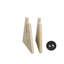Le support de support de support à panneau plat en bois pour pieds supporte jusqu'à 1/4 po