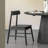 Carbonized ash dining table set