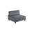 Dark Grey 135" Wide- Modular Pit Sectional- 6pc