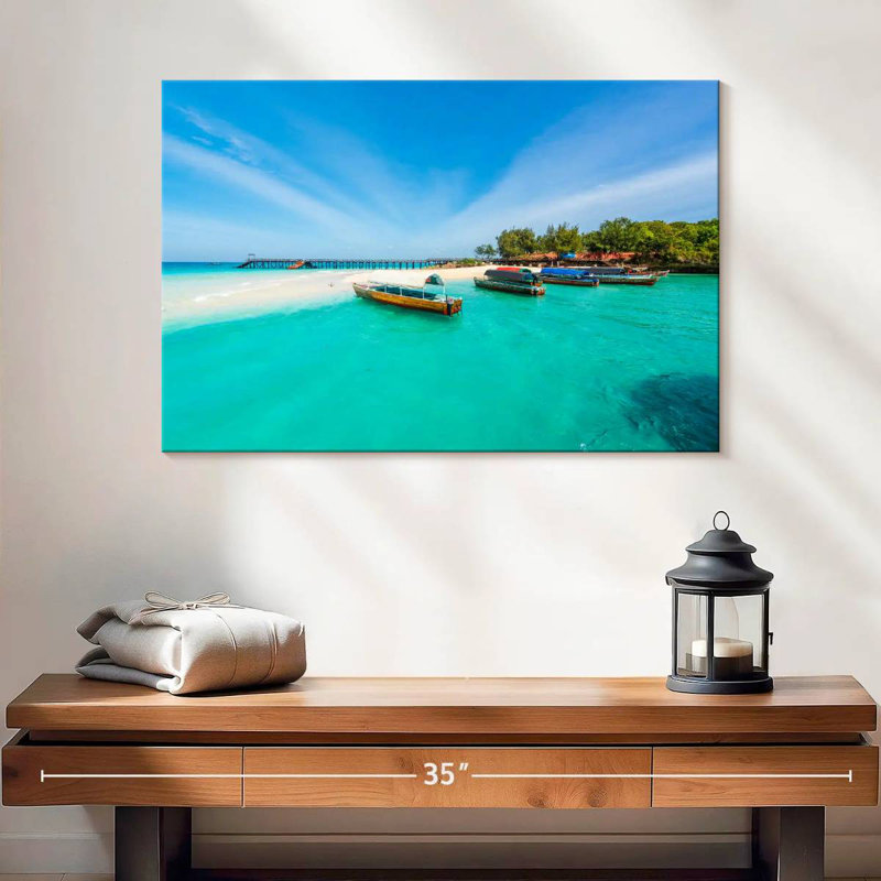 Bateaux Mehar exotiques Zanzibar, H 16 po x l 24 po