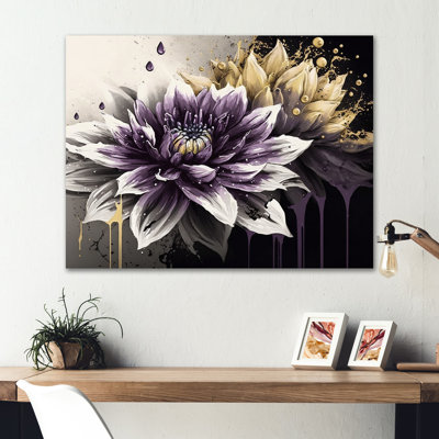 «Dahlia Flower II», reproduction sur toile