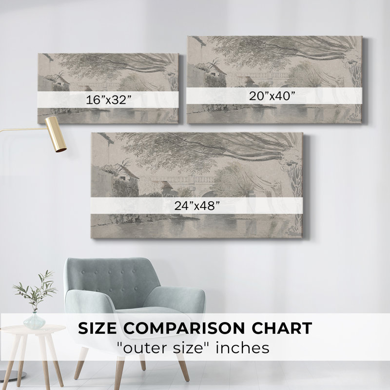 Série abstraite-CMV- Toile tendue avec châssis - Prêt à accrocher, H 16 po x l 32 po