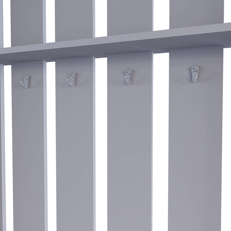 Hall Tree In Melamine, Open Storage Y Coat Space