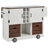 54" Farmhouse Kitchen Island with Drop Leaf-1381141723