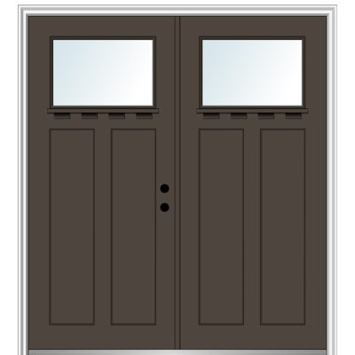 80'' Paneled Fiberglass Front Entry Doors