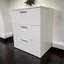 Commode modulaire à trois tiroirs en blanc
