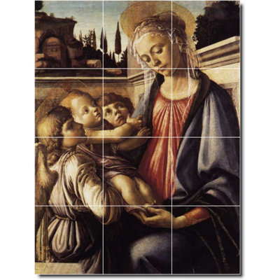 Carreau de peinture murale en céramique 12,75 po x 17 po 4,25 po x 4,25 po