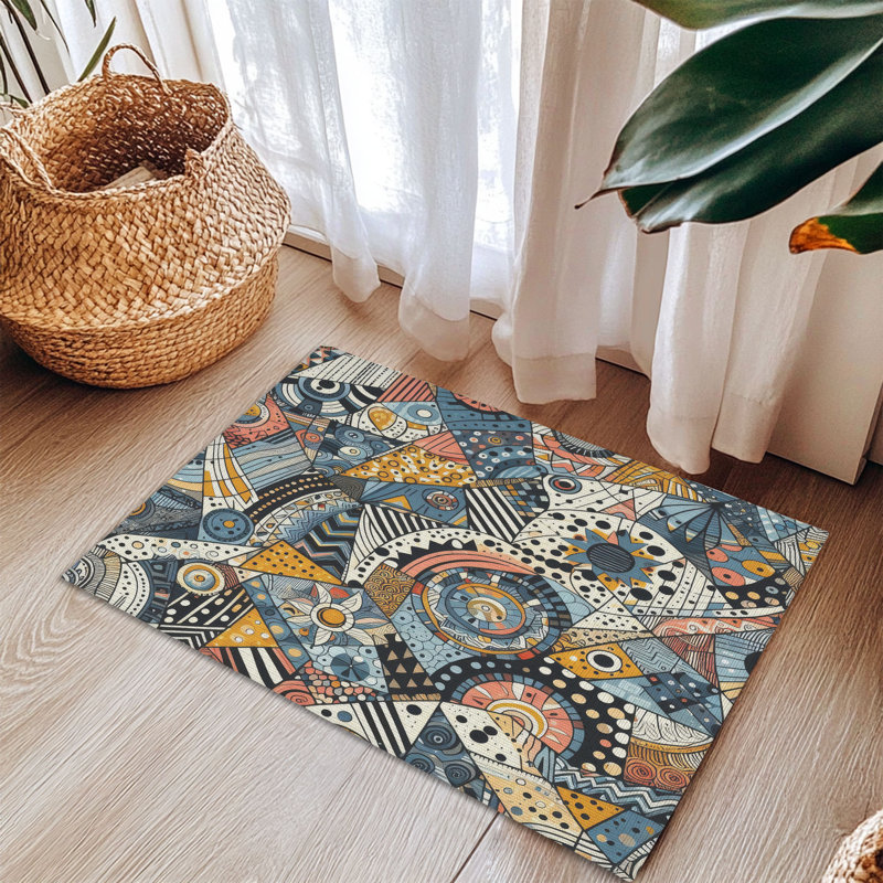 Tapis tressé Electric Hues, Rectangulaire 3 pi x 5 pi
