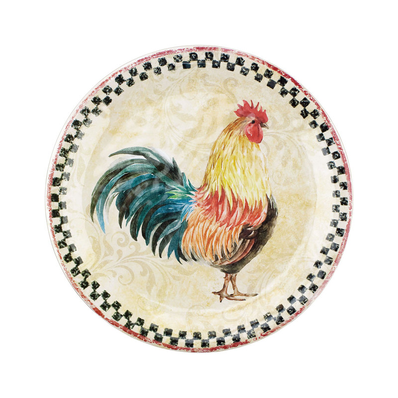 Country Rooster, 9" Plate S6