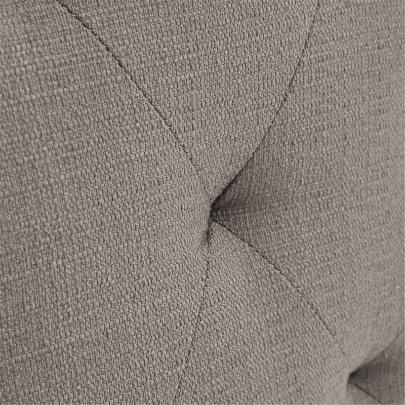 Fauteuil demi-tonneau en bois, fauteuil pivotant, fauteuil simple de salon, Polyester taupe