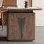 Bureau rectangulaire blanc et noyer clair-38879563-38879604