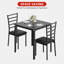 Ensemble de table de salle à manger 3 pièces avec tables coussinées pour petits espaces-1966272459