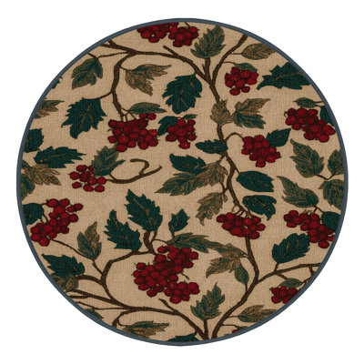 Washable Guarana Fruits Area Rug