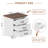Nightstand With Charging Stand And 3 Drawers & Antique Handles-34231905