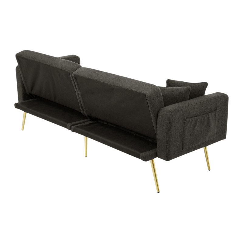 3 Seater Fabric Sofa Bed, Grey