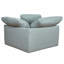 Canapé modulaire surdimensionné en tissu 2 pièces à dossier profond de 88 po inspiré des nuages | Housses imperméables et lavables résistantes aux taches, coussins moelleux rembourrés de duvet | Conception minimaliste moderne - Collection Sunset Trading Puff (bleu océan)