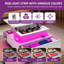  High Gloss Coffee Table With Drawer, Living Room Table Height Adjustable With 16 Colour LED-379175865