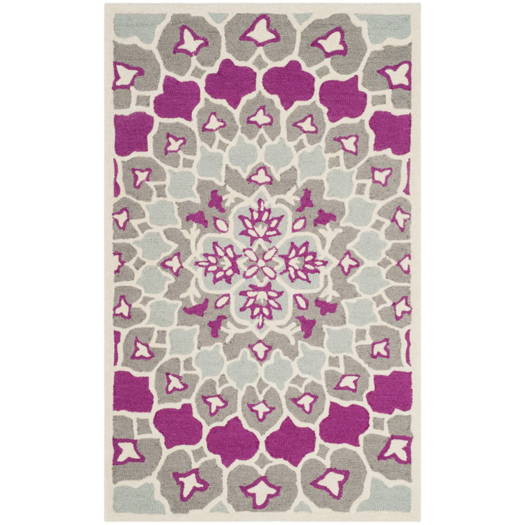 Miu Hand Tufted Wool Floral Rug